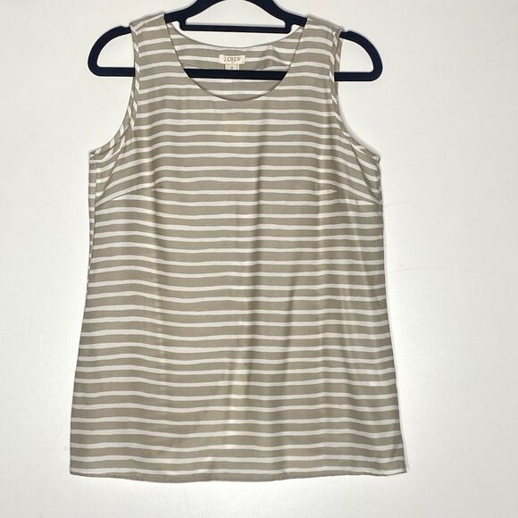 New J. Crew Cross Back Satin Tank Top Women's Size 0 - Picture 7 of 7